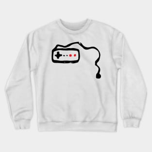 Video Game Controller Doodle Black Crewneck Sweatshirt